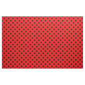 Red Black Polka Dots Textile Stoff (Yard (91,4 cm))