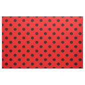 Red Black Polka Dots Textile Stoff (Fat Quarter (45,7 x 55,9 cm))