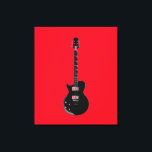 Red Black Pop Art Electric Gitarre Leinwanddruck<br><div class="desc">Musikinstrumente Graphic Designs Bilder</div>