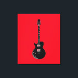 Red Black Pop Art Electric Gitarre Leinwanddruck<br><div class="desc">Musikinstrumente Graphic Designs Bilder</div>