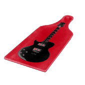 Red Black Pop Art Electric Gitarre Schneidebrett (Ecke)