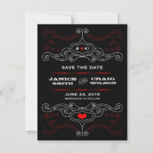Red & Black Rock 'n' Roll Music Themed Wedding