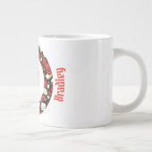 Red Black Rose Ring Jumbo Tasse (Rechts)