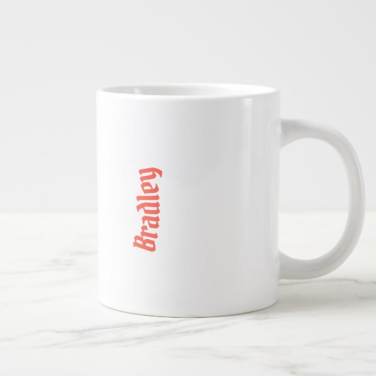 Red Black Rose Ring Jumbo Tasse (Rechts)