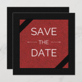 Red Black Save the Date (Vorne/Hinten)