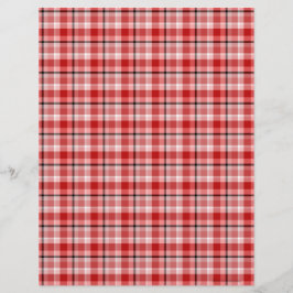 Red Black Scrapbook Paper