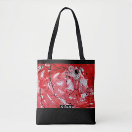 RED&BLACK SCRIBBLE: Tasche