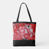 RED&BLACK SCRIBBLE: Tasche (Rückseite)