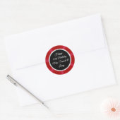 Red, Black, Silver, Samuel 70th Birthday Stickers (Umschlag)