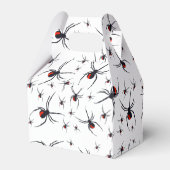 Red & Black Spider Geburtstagsparty Geschenkschachtel (Rückseite)