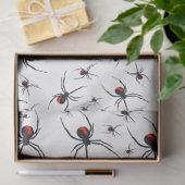 Red & Black Spider Muster Seidenpapier (Geschenk)