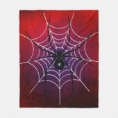 Red Black Spider Throw Blanket Fleecedecke (Vorderseite)