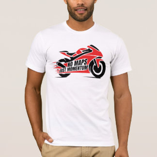 Red Black Sport Motorcycle  T-Shirt
