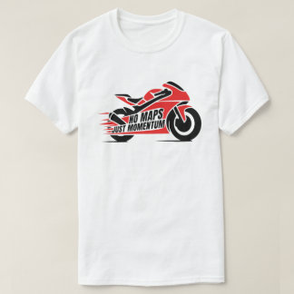red black sport motorcycle t-shirt