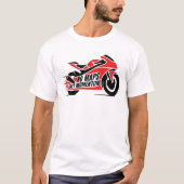 red black sport motorcycle t-shirt (Vorderseite)