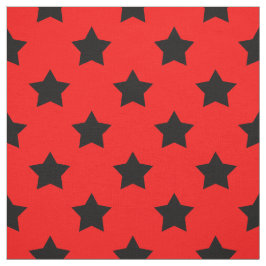 Red Black Stars Muster dekorative Textil Stoff