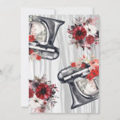 Red & Black Stock the Kites Theme Brautparty Einladung (Rückseite)