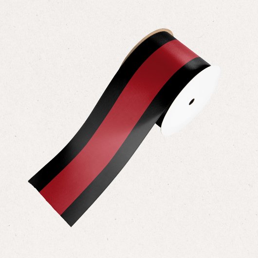 Red & Black Stripes Weihnachtsgeschenk Satin Festl Satinband