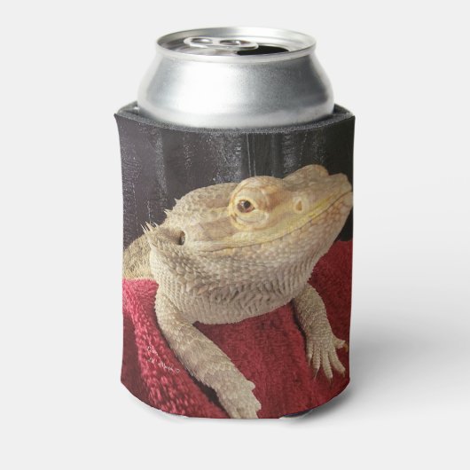 Red Black Tan Lil' Murph Funny Niedlich Bartdrache Dosenkühler (Kanne Rückseite)