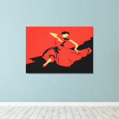 Red Black Tango Art Leinwanddruck (Insitu (Holzboden))