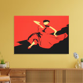 Red Black Tango Art Leinwanddruck (Insitu (Wohnzimmer))