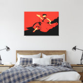 Red Black Tango Art Leinwanddruck (Insitu (Schlafzimmer))