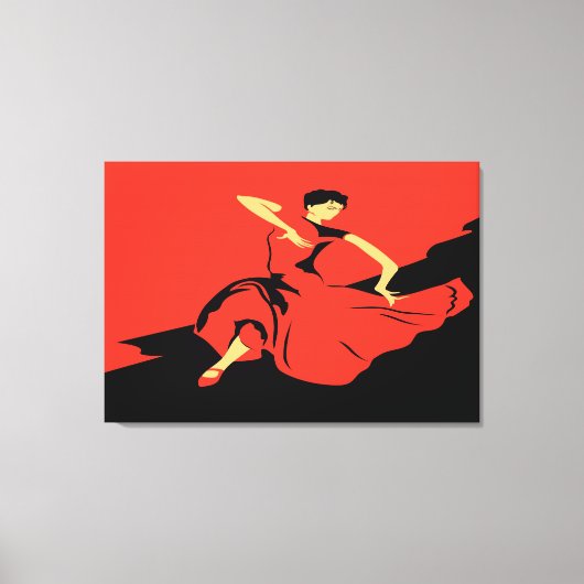 Red Black Tango Art Leinwanddruck (Vorderseite)