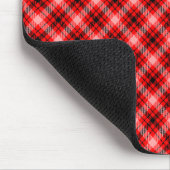 Red Black Tartan Checkered Kariert Pattern-24899 Mousepad (Ecke)