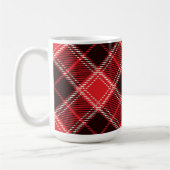 Red Black Tartan Kaffeetasse (Links)