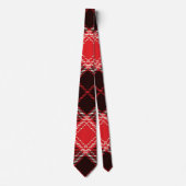 Red Black Tartan Krawatte (Vorderseite)