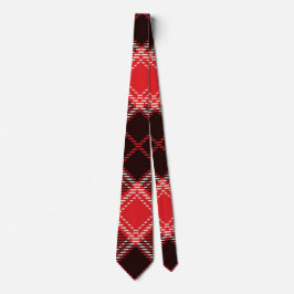 Red Black Tartan Krawatte