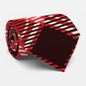 Red Black Tartan Krawatte (Gerollt)