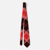 Red Black Tartan Krawatte (Rückseite)