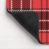 Red & Black Tartan Mouse Pad Mousepad (Ecke)