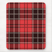 Red & Black Tartan Mouse Pad Mousepad (Vorne)