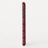 Red Black Tartan Plaid, Name, Retro Case-Mate iPhone Hülle (Hinten/Links)