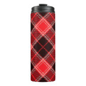 Red Black Tartan Thermosbecher (Vorderseite)