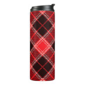 Red Black Tartan Thermosbecher (Nach links gedreht)