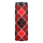 Red Black Tartan Thermosbecher (Rückseite)