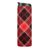 Red Black Tartan Thermosbecher (Nach rechts gedreht)
