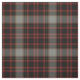 Red Black Taupe Gray Tartan Kariert Stoff
