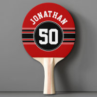 Red Black Team Jersey Fan Gear Name Number