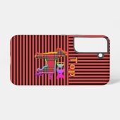 Red Black Top Dog Samsung Galaxy Hülle (Rückseite (Horizontal))