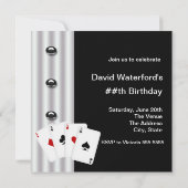 Red Black Tuxedo Mans Geburtstagsparty Einladungen (Rückseite)