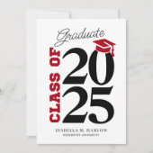 Red Black University Uni-Abschluß Ankündigung (Vorderseite)