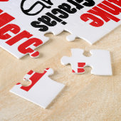 Red Black Vielen Dank Word Cloud Puzzle (Seite)