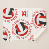 red black volleyball court happy place typography sherpadecke (Vorderseite (Horizontal))