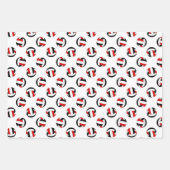 Red Black Volleyball Team feiert Geburtstag Geschenkpapier Set (Vorderseite 3)