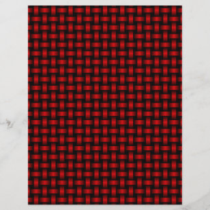 Red Black Weave Pattern Briefbogen