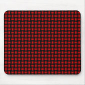Red Black Weave Pattern Mousepad (Vorne)